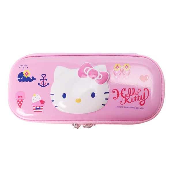 

3d hello kitty pencil case plastic novelty multi function pp storage school pencil box for kids
