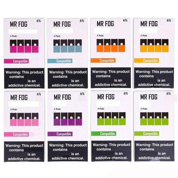 

MR FOG Бобы 1,0 мл картриджи Не Leak дзю Совместимость пустой Pod Vgod Стиг Gem Pod Для Vape портативное устройство комплекте аккумуляторов