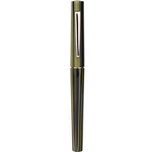

moonman n3 green celluloid acrylic beautiful stripes fountain pen iridium ef/f nib fashion excellent office writing gift ink pen