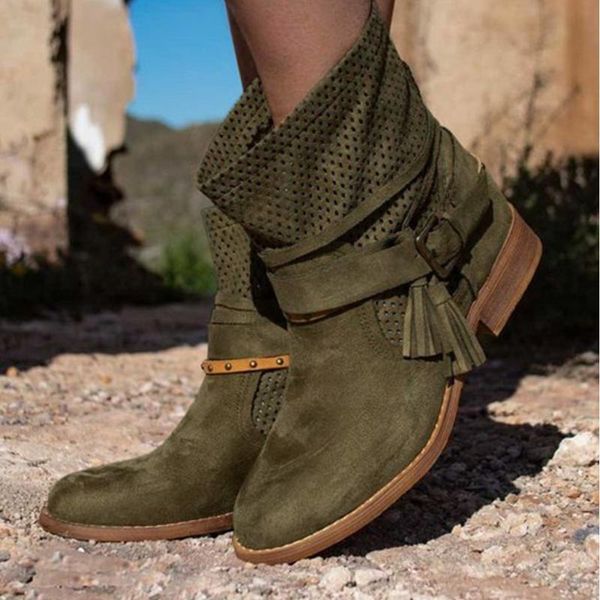 

women's ancient custom ankle side zip flat bare boots casual short booties, Black