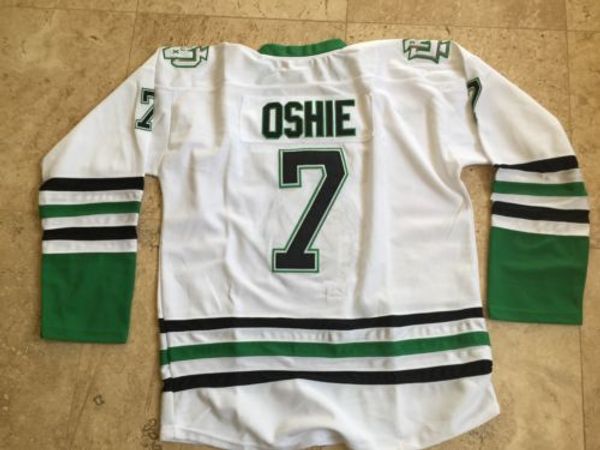 

7 tj oshie north dakota fighting sioux hockey jersey kids 11 zach parise 9 jonathan toews jersey double stitched youth black green s-xl