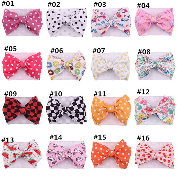 

2020 diy unicorn baby headbands dots newborn designer headbands rainbow girls designer headband hair bows hair bands hair accessories b1372, Slivery;white