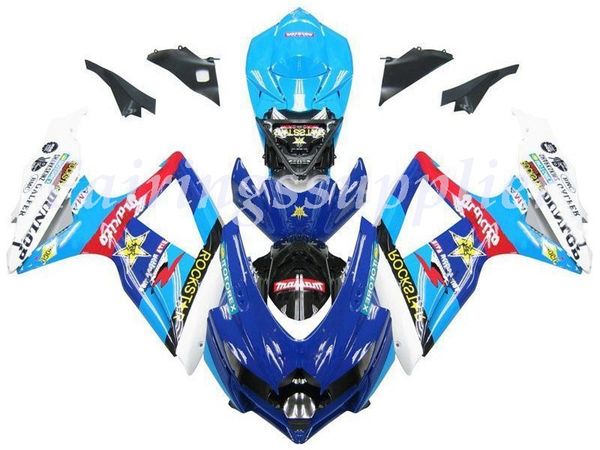 

новый (литье под давлением) abs обтекатель комплекты подходят для (suzuki gsxr 600-750) 2008 2009 2010 gsx-r600 r750 k8 обтекатели комплект