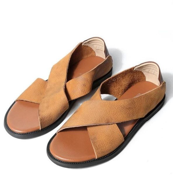 

pu leather dress brogue shoes spring vintage classic male casual summer slippers men f162 t200420, Black