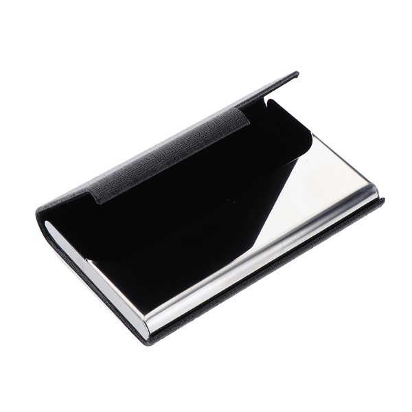 

business name card holder stainless steel multi card case wallet, Red;black