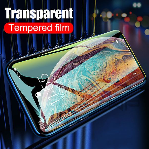 

znp tempered glass screen protector for iphone 11 pro max xr x xs glass for iphone se 6 7 8 plus 5 5s glass not full cover film
