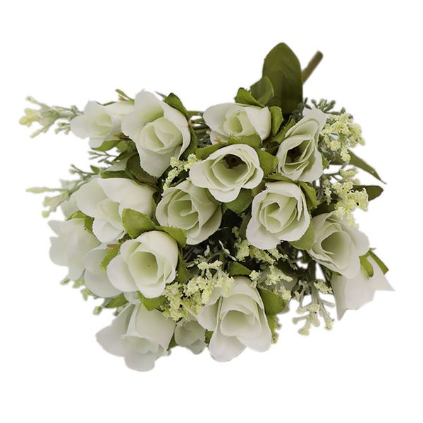 

искусственные розы 20 голов букет для украшения домашнего сада партии белый