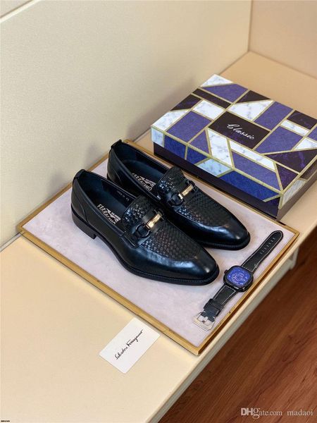 

19ss luxury oxford shoes for men formal dress shoes man wedding dress office shoes men zapatillas hombre deportiva mocassin homme yecq4, Black