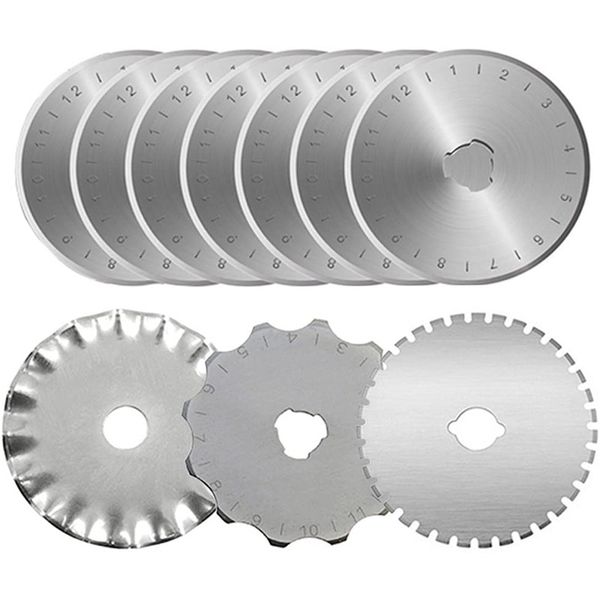 

rotary cutter blades 45mm, 10 pack rotary blades 45mm cutter replacement, sharp and durable