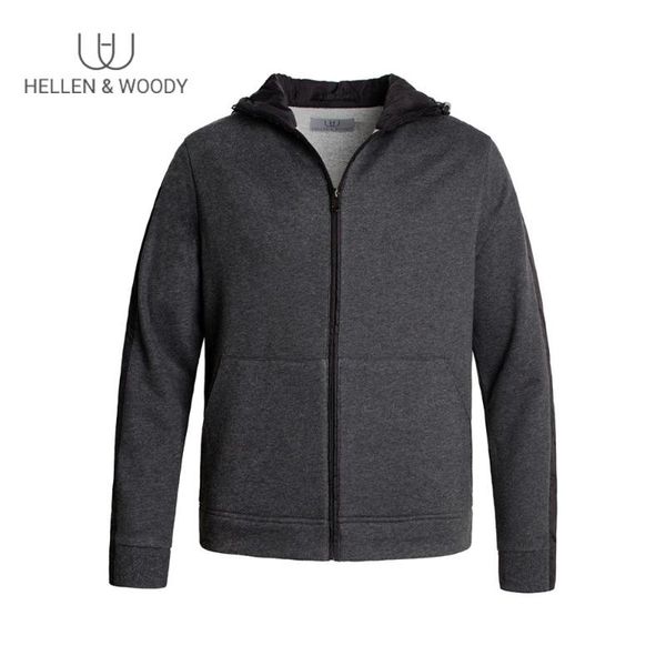 

men's jackets hw casual for men solid color fashion jacket overcoat baseball hooded washed zipper sportswear, Black;brown