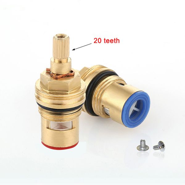 

ceramic thermostatic valve faucet cartridge bathroom and cold mixer valve adjust water temperature brass body material