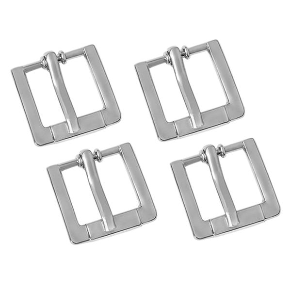 

4pcs replacement metal belt buckle for leather belt handbag strap, Black