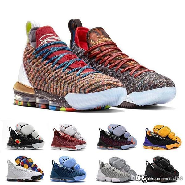 

2019 xvi 16 rainbow thru 5 lakers oreo fresh bred basketball shoes mens athletic trainers 16s sports designer sneakers chaussures