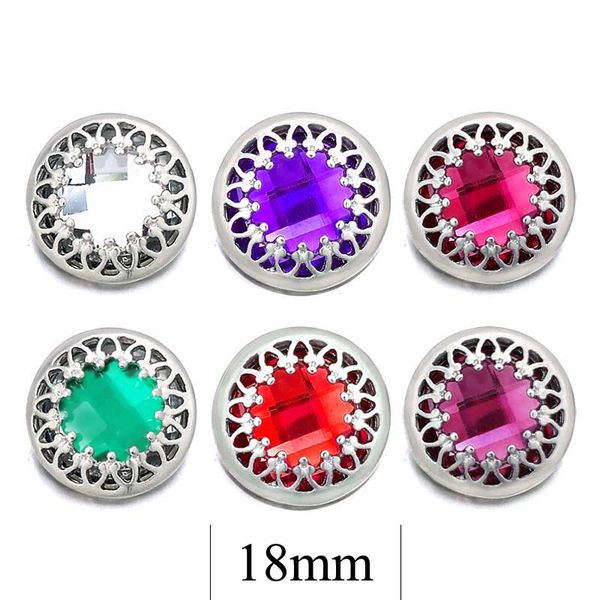 

новый компонент w411 кристалл 3d 18mm металла snap кнопки для ожерелье браслет сменная ювелирных изделий женщины accessorie выводы