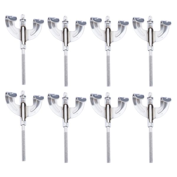 

8x bass drum claws and tension rods drum parts accessories assembly mount