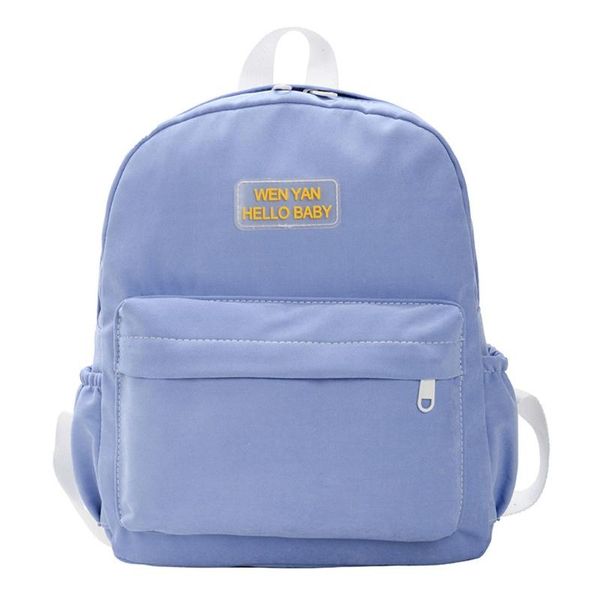 

women multi pocket travel backpacks fashion trend solid color cute corduroy children's bag women travel backpacks#g20