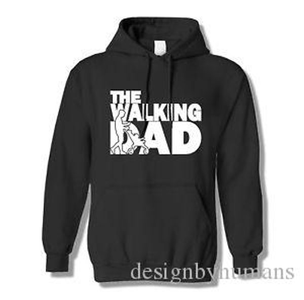 

walking dad hoodie funny fathers day father zombie dead greatest parody working, Black