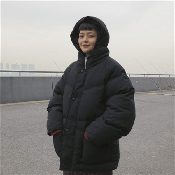 

down jacket female short paragraph 2019 winter new fashion trend casual down jacket female, Black