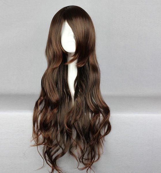 Wig Hot Heat Resistant Party Hair 65cm Long Curly Cosplay No 6