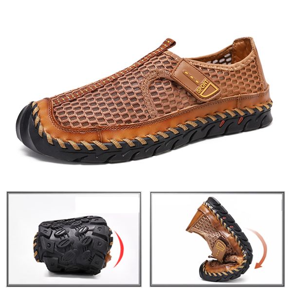 

outdoor breathable hiking shoes men trekking climbing jogging walking sneakers fashion casual camping hunting shoes plus size