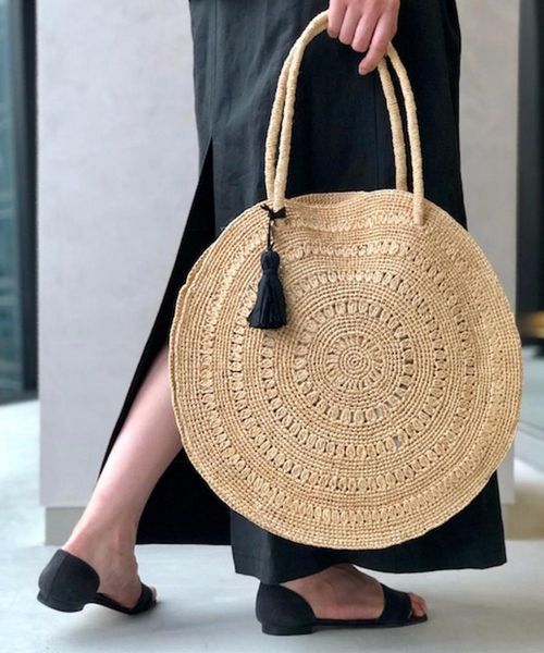 

chic handmade tassel beach bag fashion casual tote handmade straw bag female messenger ladies cross body bags handbag