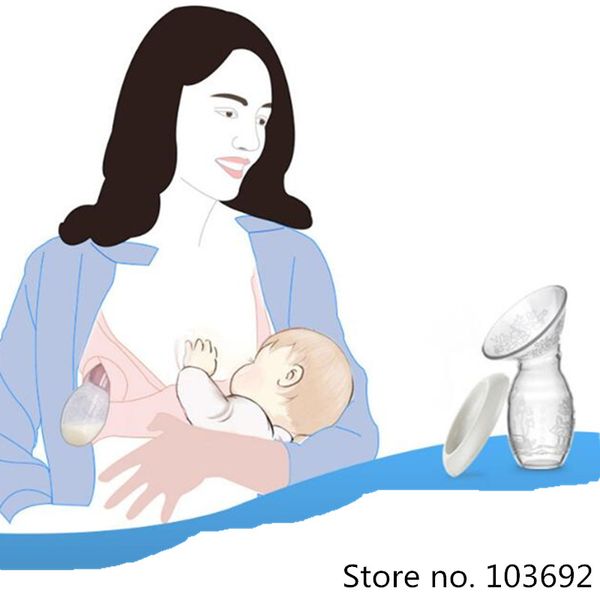 

baby feeding manual breast pump partner breast collector automatic correction breast milk silicone pumps usb pp bpa free, White
