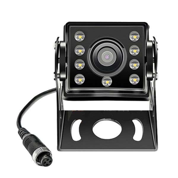 

12v-24v 4pin bus truck heavy duty waterproof or night reversing camera ccd color 8 led car
