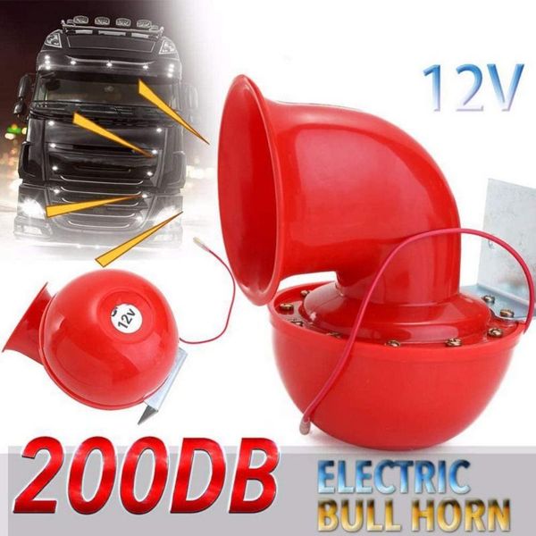 

air horn 12v car horn super loud sound 200db electric bull air snail motorcycle auto truck taxi ship