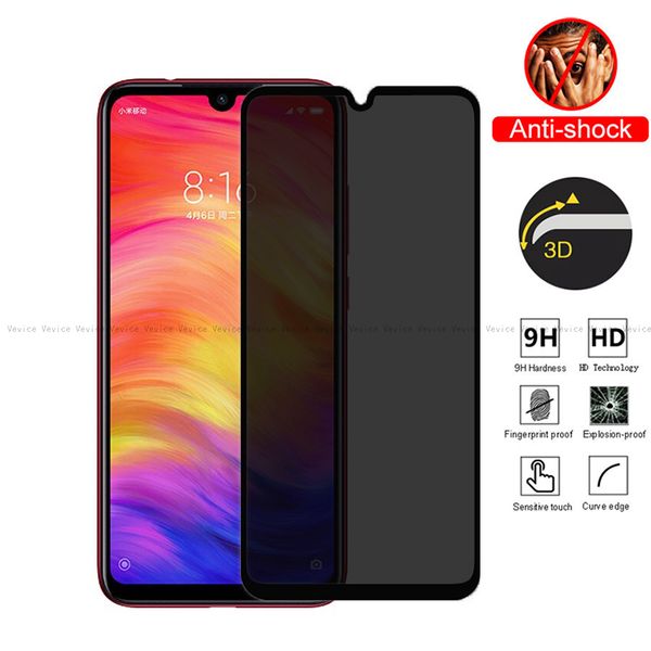 Anti-reflexo para LG V60 thinq Q51 K40 K51 Q61 K41s K50s K50 V50 G8x Q60 K51s K61 Privacidade vidro temperado filme protetor de tela 3D Cobertura completa