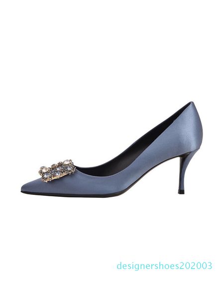 

18 star lin xin is like a bridesmaid of wedding shoes diamonds square buckles pointed high heels thin heels and shallow silk single d03, Black