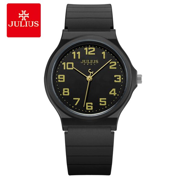 

julius women's arabian large plastic watch brand name thin boy girl watch japanese quartz ja-1055, Slivery;brown