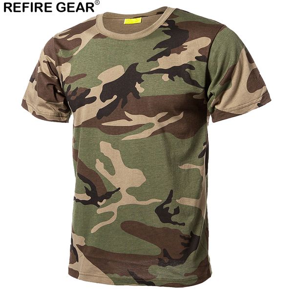 

refire gear outdoor quick dry t shirts men cotton camouflage paintball hunting shirts breathable tactical camo t-shirt, Gray;blue