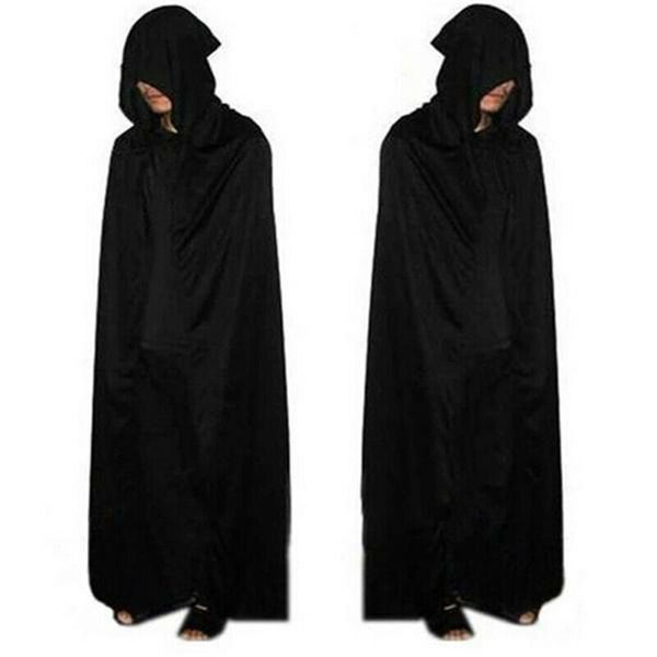 

halloween hooded cape long cloak black costume dress coats gifts