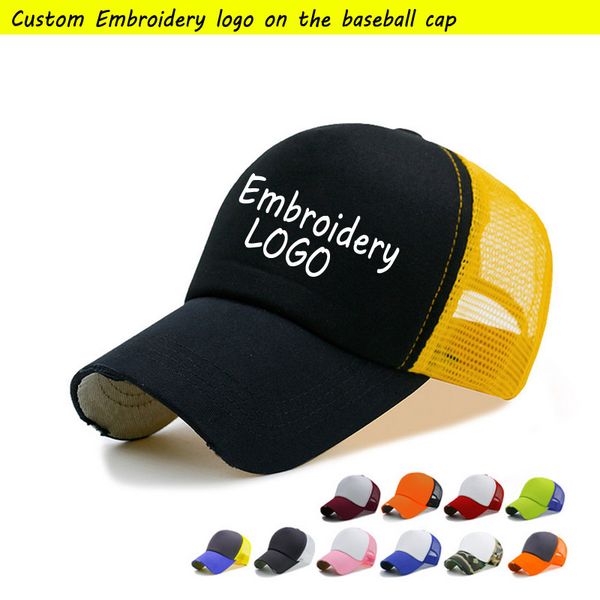 

factory trucker hats baseball cap 3d stitch logo snapback boy caps curved brim adult/child baseball cap men custom embroidery logo, Blue;gray