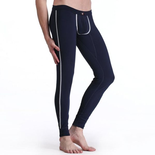

men long johns men underwear thermal cotton male warm winter long pants trousers thermal underwear leggings, Black;white