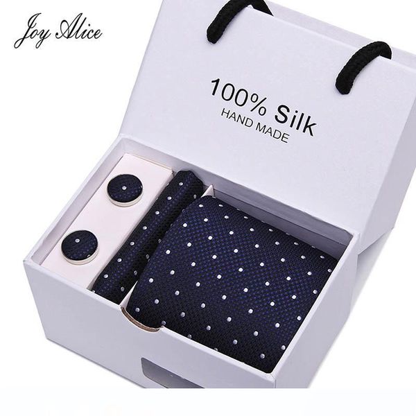 

many style 3inch(7.5cm) wide men ties jacquard woven business ties for men handkerchief cufflink tie set for wedding in gift box, Blue;white