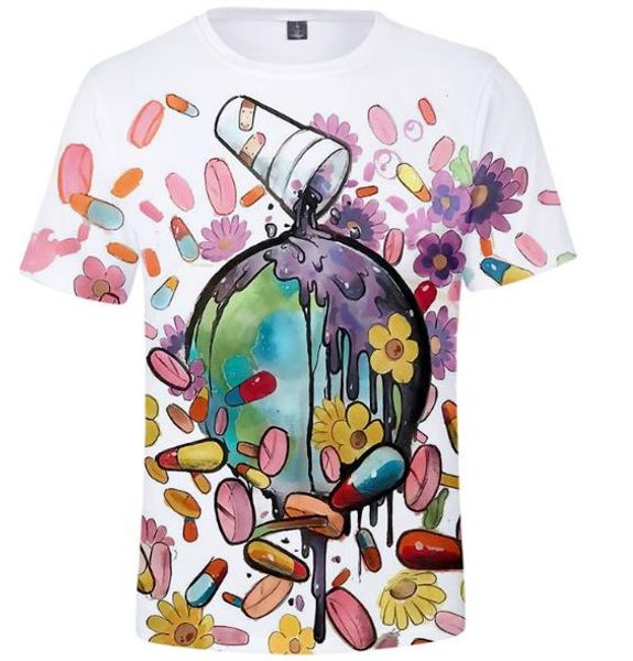 

juice wrld 3d printed tshirts fast album short sleeve crew neck hiphop mens rapper casual tees male clothing, White;black