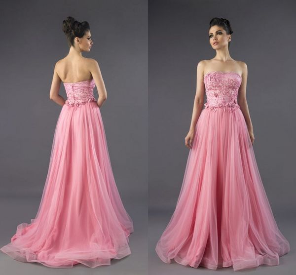 

New Arrival Elegant Pink Evening Gowns Sweatheart Prom Dress Sleeveless Long Party Dresses Plus Size vestidos de fiesta robes de soirée
