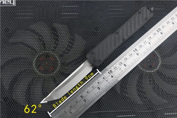 

14 style automatic knife double acting carbon fiber Tactical Knife folding knife, high quality VG10 steel carbon fiber auto knife