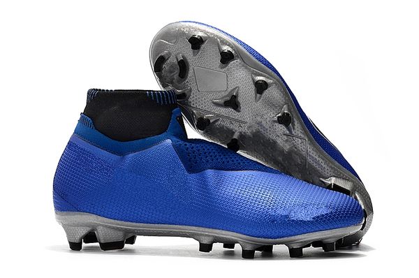 

2019 1s game over black lux blue silver new lights high waterproof flyknitting phantom vsn shadow elite ag 39-45 outdoor shoes