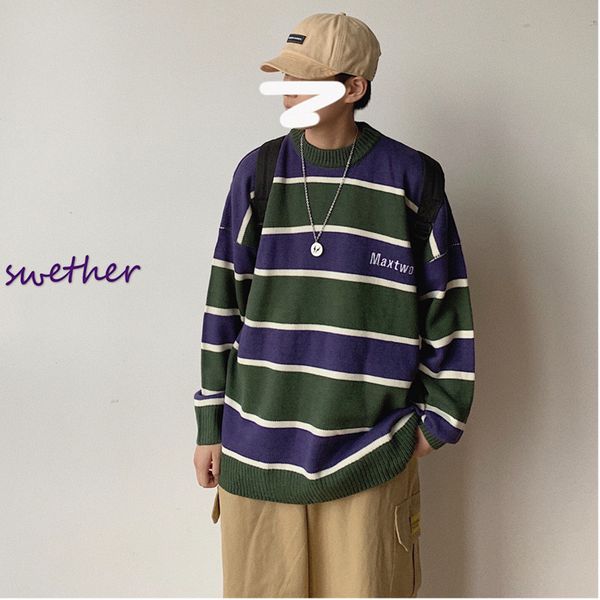 

nice spring and autumn male korean version of the loose sets of long-sleeved sweater fashion casual pullover trend -2xl, White;black