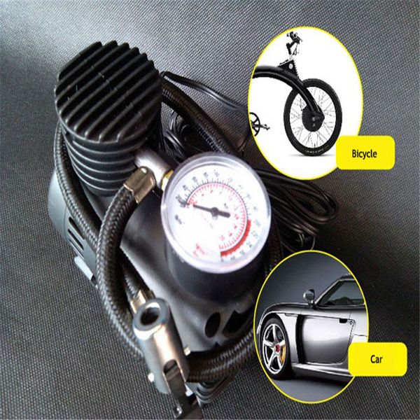 

franchise 12v car auto electric 300psi air compressor tire inflator pump tricycle outdoor sports high efficiency self-priming