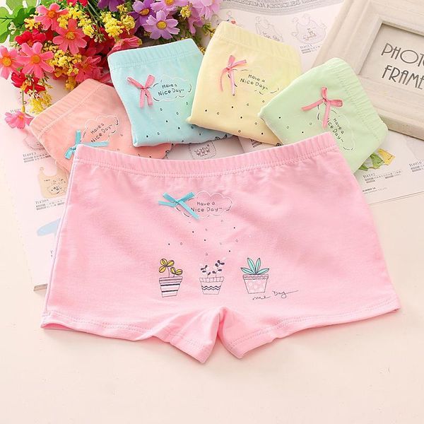

6pcs lot girls cotton panties lovely cartoon printed baby underwear boxer briefs bow panties soft 12 year old girl underwear, Camo