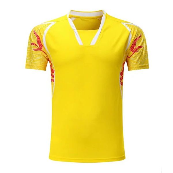 

sportswear quick dry breathable badminton shirt,women/men table tennis dragon print team game running training sport t shirts, Black