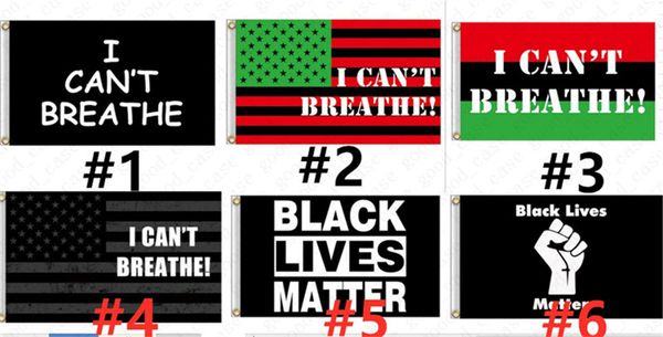 

i can't breathe flag 90*150cm 3*5 ft black protest usa banners letters print garden flags american parade flags home party decoration d