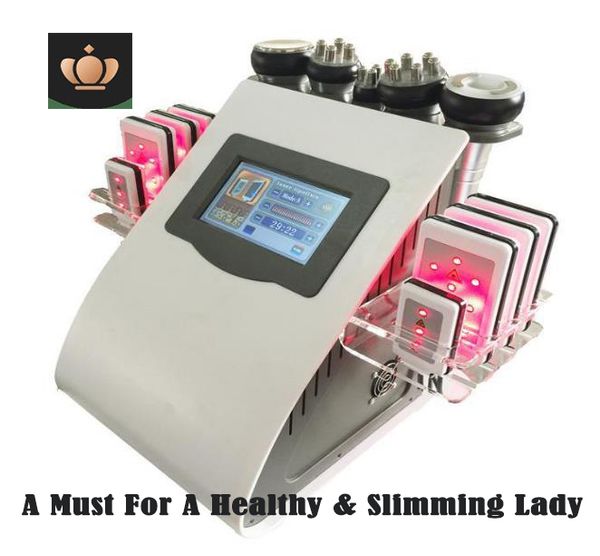 

new model 40k ultrasonic liposuction cavitation 8 pads laser vacuum rf skin care salon spa slimming machine & beauty equipment