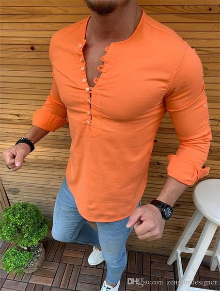 

mens summer designer casual shirts crew neck long sleeve solid color homme clothing fashion style casual apparel, White;black