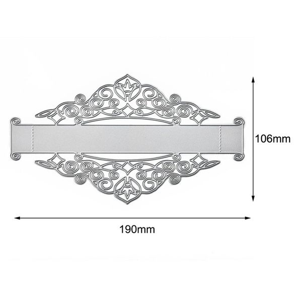 

yaminsannio lace frame border metal cutting dies bookmark for diy scrapbooking card album embossing die cut new template stencil
