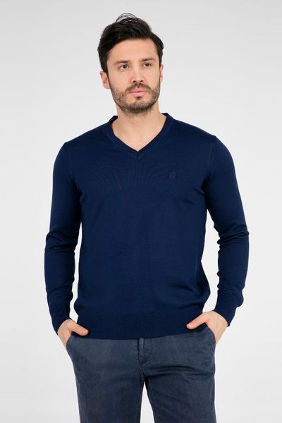 

buratti v-neck sweater male sweater 447042, White;black