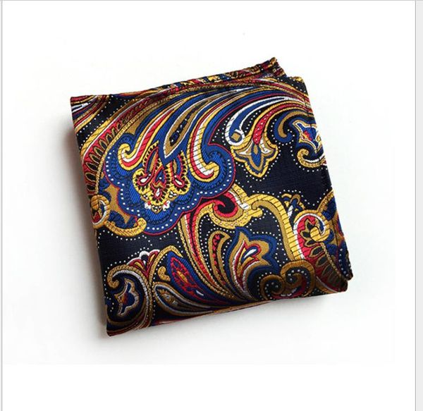 

2019 new polyester material fashionable suit pocket towel formal square towel, Blue;purple